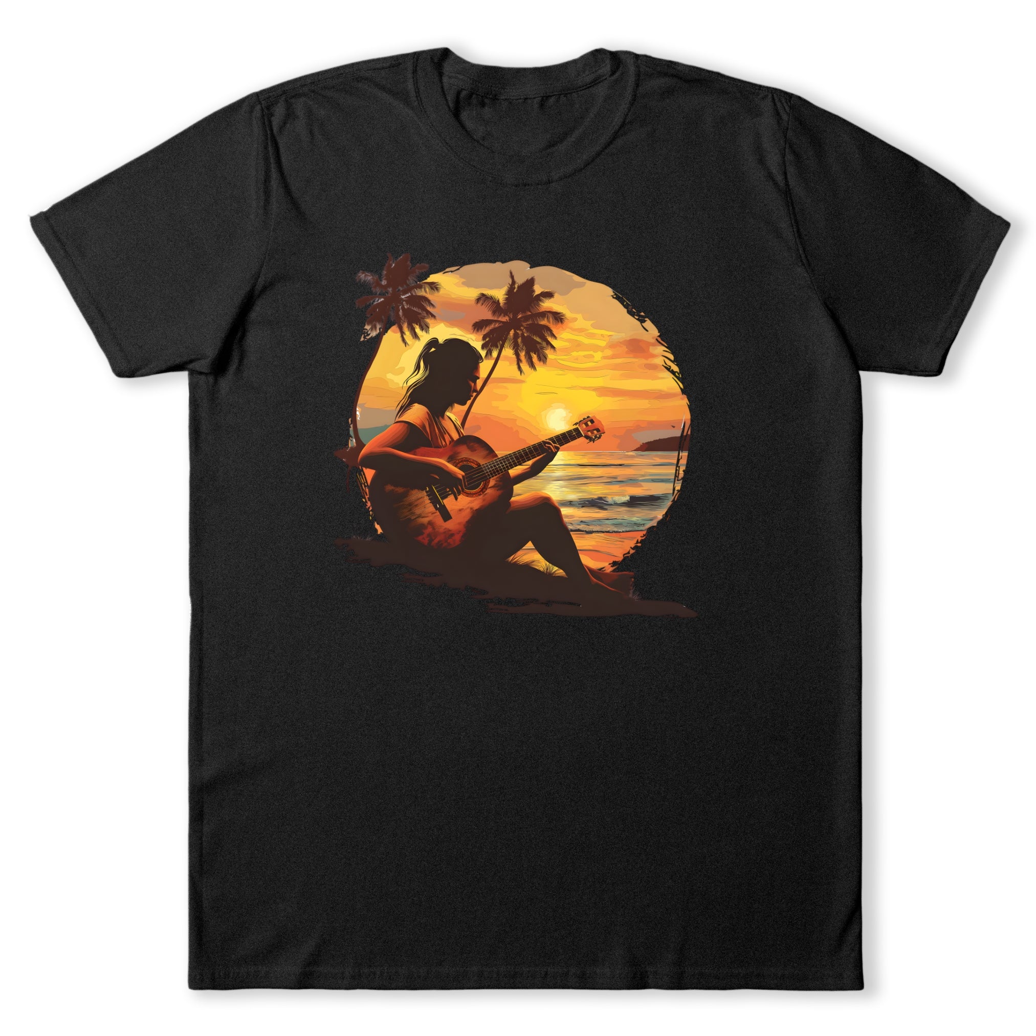 Woman Playing Guitar T-Shirt